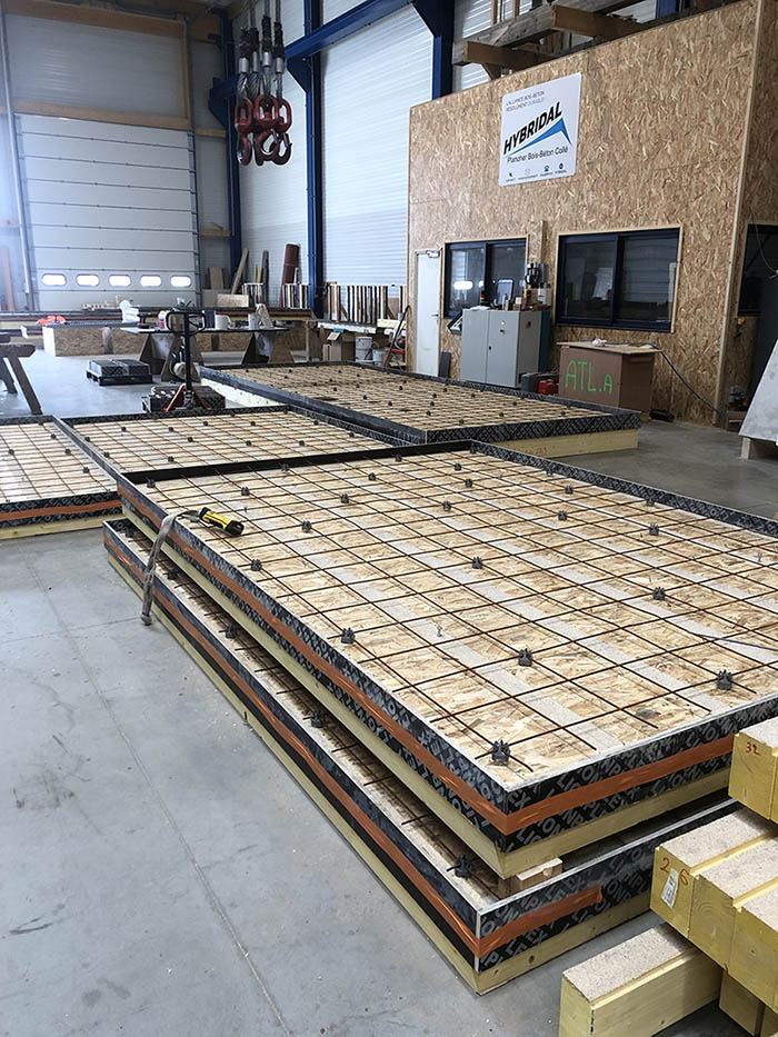 fabrication caisson de plancher hybridal® atelier